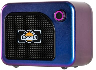 Walmeck Smart Electric Guitar Speaker, Mini Guitar Amp, 52 Speaker Simulations, 49 Effects, 5W, Portable Guitar Amp, with 5.0, for Playback