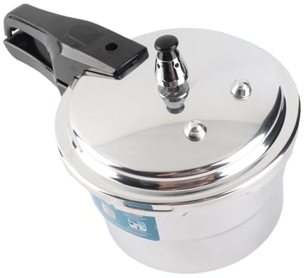Tomantery Schnellkochtopf, 3 L, Aluminium-Herd, Effizienter Einmachtopf mit Dampfgarer für die Küche, Nährstoffreiches Kochen, Großes Fassungsvermögen, Gas-/Elektro-Induktionsherd