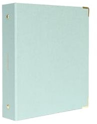 russell+hazel Bookcloth Mini classeur à 3 anneaux, rosée, 28794, anneaux de 2,5 cm, 20,3 x 22,9 cm