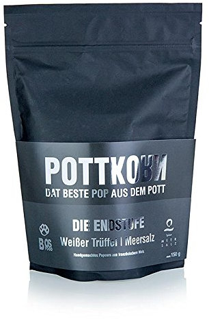 Pottkorn - Endstufe, Popcorn mit weißem Trüffel & Meersalz, 150g