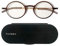 ThinOptics Manhattan Kompakte Lesebrille mit einer Stärke von 2,00 - Braun-Rahmen mit magnetischem Milano-Etui