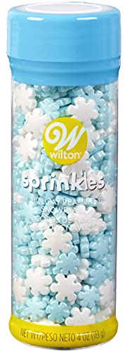 Wilton W7107662 Streuselmischung Weihnachts-Schneeflocken