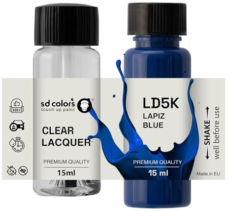 SD COLORS Neue lackstift LAPIZ BLAU LD5K L9 D5K Reparatur KRATZEN 15 ml (Farbe+KLARLACK)