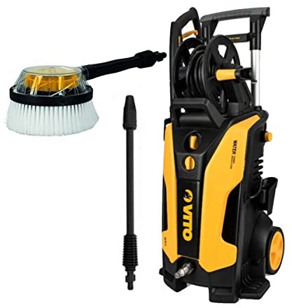 VITO - Nettoyeur Haute Pression 150 Bar WR3 2000W Brosse rotative Moteur Induction Tuyau 5m Réservoir détergent intégré