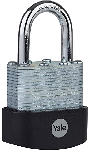 Yale Lucchetto di massima sicurezza in acciaio laminato Y127B/45/125/1 corpo 45mm, arco in acciao al boro, 3 chiavi
