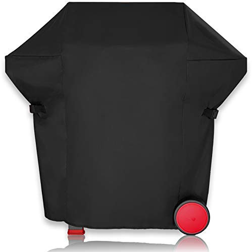 AMZBBQ® Premium Grillabdeckung wetterfest - 150 x 120 x 75 cm - 100% wasserdichte Abdeckhaube für Gasgrill - UV-Beständige Grillhaube mit Hochwertiger Beschichtung für Weber Genesis II 300 Serie