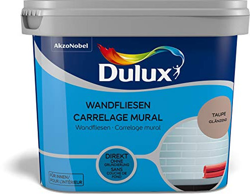 Dulux Fresh up Wandfliesenfarbe Glänzend, Taupe, 750m