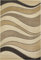 Luxor Living Webteppich Castell Teppich in modernem Design mit Rückseite aus Jute braun Welle, 120 X 170 cm, 725035