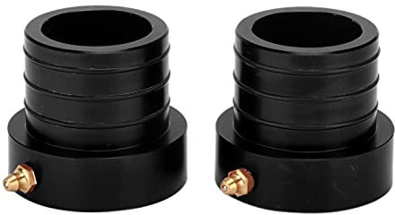 Wnesy Vorderachsrohr-Dichtungssatz, Auto-Vorderachsrohr-Dichtung aus rostfreiem Aluminium MG21103 für Upgrade-Ersatz für Grand Cherokee Dana 30/44 1984-2001(Schwarz)