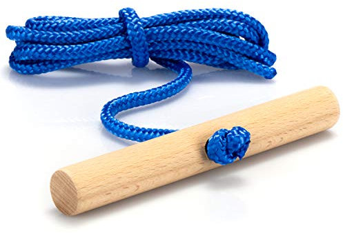 com-four® Schlittenleine mit Holzgriff, Rodelzubehör Zugseil für Schlitten, Dreirad oder andere Kinderfahrzeuge, Premium Made in Germany!