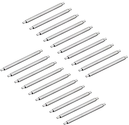 uxcell 20pcs Watch Band Pin 16mm Stainless Steel 1.2mm Dia