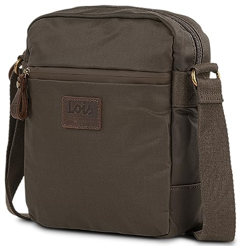 Lois - Bolso Hombre elegante y funcional Bolsitos Para Hombre resistentes y modernos Bolsos Para Hombre estilo casual, ideales para el día a día, Marron