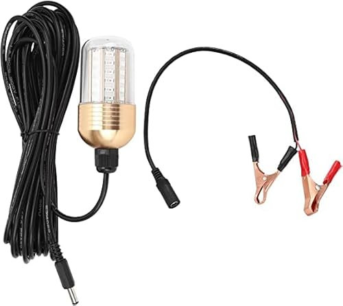 Unterwasserfischen LED-Licht, 3000lm 30W IP68 Wasserdichte Lampe Grünes Licht 360-Grad-Rundum-Unterwasserbeleuchtung Fischlicht Deep Drop Unterwasserlichtsammlung Fischlampe(#1)