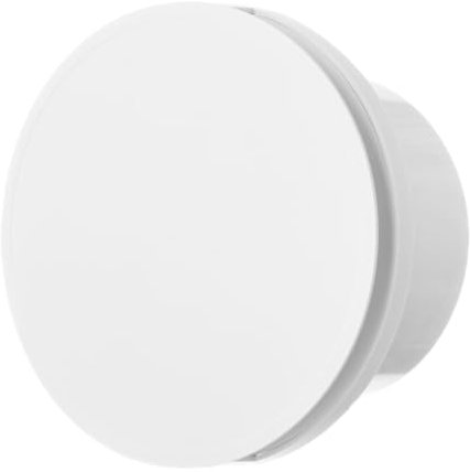Steinberg14 Weiß Ø 150mm Deckenventilator, Abluftventilator Badlüfter Fan, Rund Ventilator zur Belüftung in Bad und WC gegen Feuchtigkeit, mit Nachlauf (Timer)