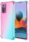 HONLEN Funda para Redmi Note 10 Pro Carcasa, (6.67 Inches) Gradiente Transparente TPU Silicona Case, Protección de Esquina Mejorada Cover Rosa Verde
