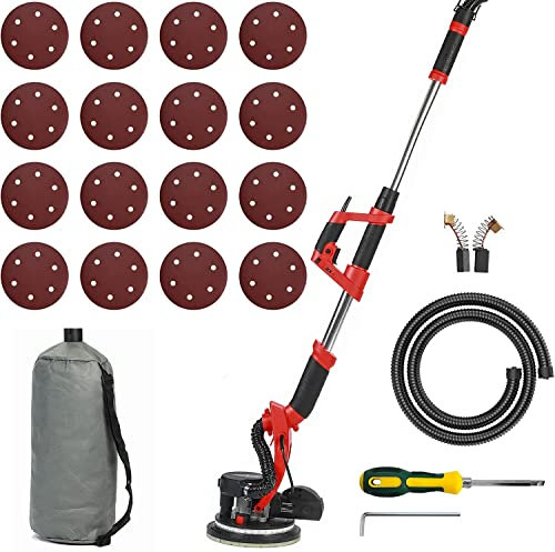 Levigatrice per Muro, 800W 550-1900RPM Levigatrice per Cartongesso con Pulizia Automatica,Ф225mm (800w)