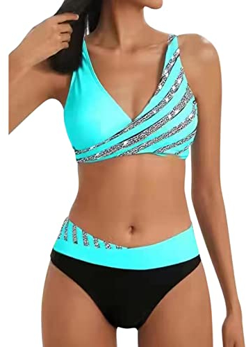 XTBFOOJ meerjungfrauenflosse Damen Body Damen Slip Tankini Bikini Damen bauchweg 2 teiler Damen Black pink Sport top schlafmütze Herren Bademantel personalisiert Bikini one Shoulder Tankini Damen