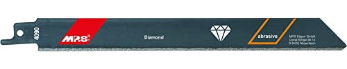 MPS - Lama per sega a sciabola diamantata GL 200/VL 180 mm, grana ZT come universale, accessorio per seghetto alternativo come pietra, metallo, piastrelle e cemento a gas