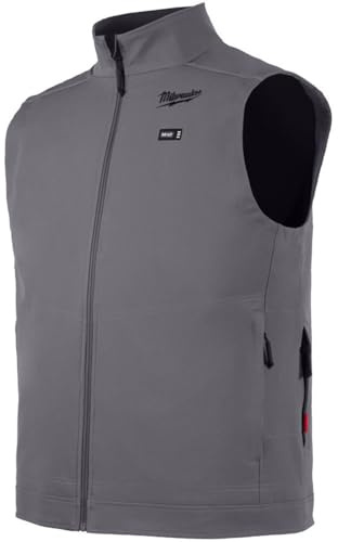 Milwaukee M12HVGREY1-0(XL) 12 V Battery Thermal Vest Men's Grey without Battery/Charger, lightgrey, XL