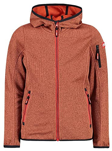 CMP ERROR:#N/A Kinder-knit-tech-jacke Knit-Tech Kinder Jacke Mit Fester Kapuze, Campari-Feuerzeug, 176 EU