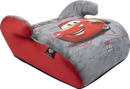Tataway Disney Cars seggiolino alzatina auto i-Size ECE R129. Rialzo bimbi 125-150 cm con grafiche di Cars, seduta grigia, comodo e sicuro per ogni viaggio in auto