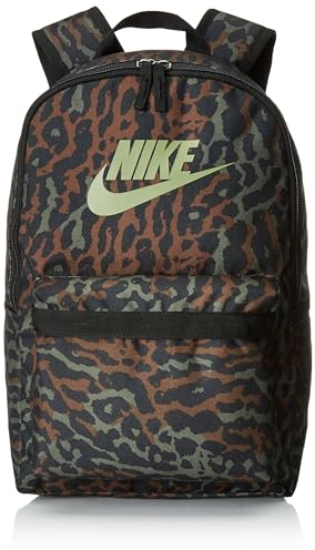 Nike Unisex Rucksack Nk Heritage Bkpk - Caminal, Black/Black/Oil Green, FB2839-010, MISC