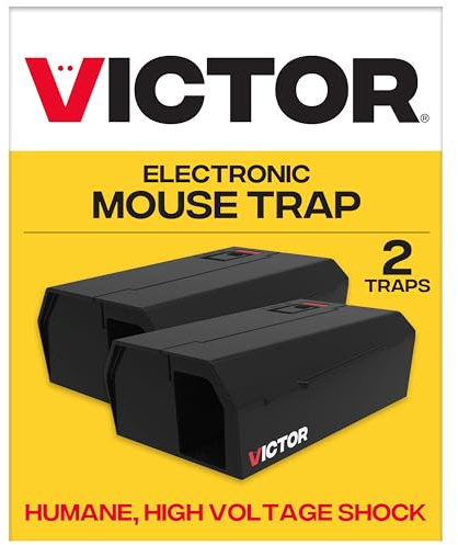 Victor M250BSR-2 Lot de 2 pièges à Souris électroniques d'intérieur sans Contact et Non Visible