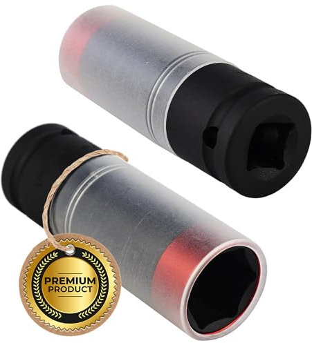 Schlagnuss - Professionelle Nuss 1/2 Zoll für sichere Radwechsel | 21mm Radschrauben, Alufelgen Schutz - Für Stahl und Alufelgen Reifenwechsel | 1 Stück | Steckschlüssel Schlagschrauber Nüsse