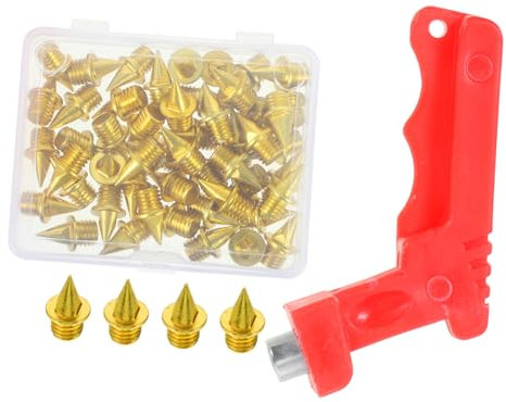 BESPORTBLE 5sets Chiodi per Scarpe Sportive Punte per Corsa e Atletica con Chiave per Montaggio Adatte per Piste e attività all Aperto