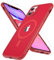 Kompatibel für iPhone 11 Hülle Kompatibel mit MagSafe Transluzente Matte Handyhülle für iPhone 11 Magnetisch Stoßfeste Schutzhülle iPhone 11 Case mit Schutzfolie für iPhone 11 6.1 Zoll (Rot)
