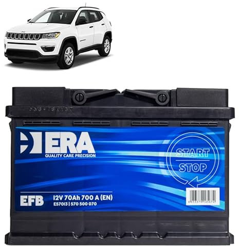 Batteria 70Ah EFB per Jeep Compass 1.3 benzina 2016+