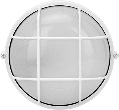 Sauna Lampe E27, Explosionsgeschützt, Feuchtigkeitsbeständig, Kunststoff und Aluminium, 17,5 x 8,2 cm, für Sauna und Dampfbad, Klassisches Design ohne Lampenschirm