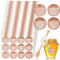 Willingood Lot de 360 étiquettes autocollantes en papier kraft de 38 mm pour pots de confiture, conserves, épices, rondes, amovibles, Homemade, autocollants d'étanchéité