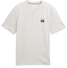 TOM TAILOR Herren Henley T-Shirt mit Streifen
