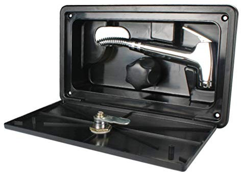 KLLJRFW Kit Box Doccia Esterno per Camper Box Doccia Esterno per Camper Kit Box Doccia con Interruttore per soffione Doccia Caldo Freddo Kit Camper per Barche Marine per Camper,