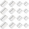 PH PandaHall 32pz Ganci per Reggiseno in Metallo Clip per Bikini Ganci per Reggiseno, 4 Misure Ganci di Ricambio per Reggiseno Chiusura Clip per Reggiseno per Fai Da Te Reggiseno Costume Da Bagno