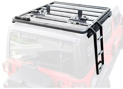 baca Coche Universal para Wrangle For Jl Baca 4x4 Coche Desmontable con Escalera Portaequipajes para Coche baca Coche