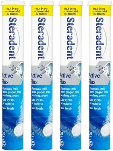 Active Plus Denture Cleaning Tablets 30 - (Pack of 4, Total 120 Tablets)
