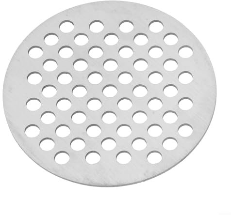 Cubierta del filtro de pelo de desagüe para lavabo, cubierta de filtro de pelo de ducha, colador redondo de acero inoxidable, rejilla de suelo antioxidante (10 cm)
