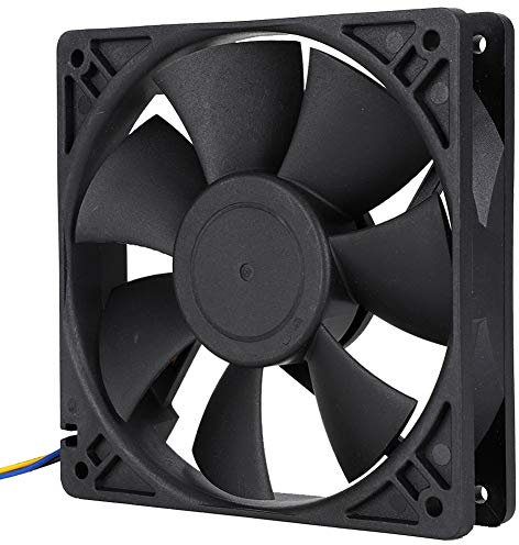POENVFPO 12V 0,8A Hochpräziser Lüfter mit 4Pin-PWM-Steuerung für Servernutzung 120x120x25mm Kunststoffflügel