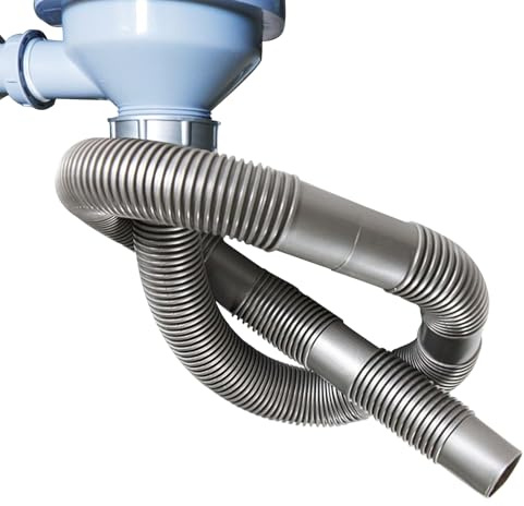 Ablaufschlauch – Verlängerung für Ablaufrinne, Adapter für Gartenschlauch für Spüle außen und innen