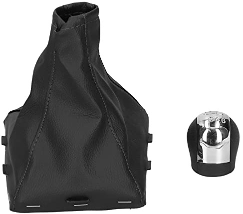 LDAUYZLING 6-Gang-Schaltknauf mit Gamasche, passend für Opel Vectra C/Vectra B/Corsa/2002-2005