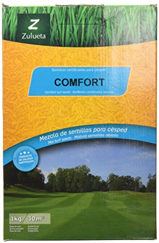 COMFORT ZULUETA. Césped resistente. Con Microclover. 1Kg, 29.00x19.00x6.00 cm