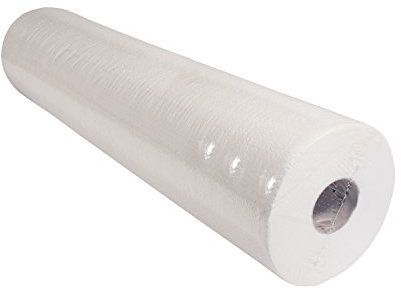 Liegenabdeckrollen, Ärztkrepp, Liegenabdeckung, 2-lagig, 9 Rollen | Weich, reiss- und nassfest, geprägt und hochweiß (59 cm x 50 m)