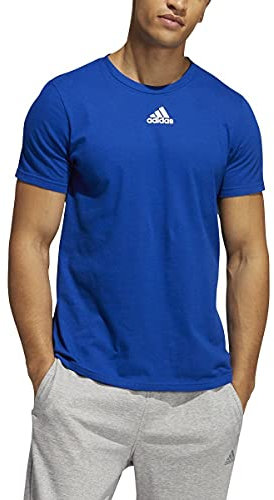 Adidas Amplificador de manga corta para hombre - Azul - Small