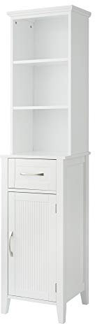 Teamson Home Newport Moderner Kleiderschrank aus Leinen, Holz, Weiß