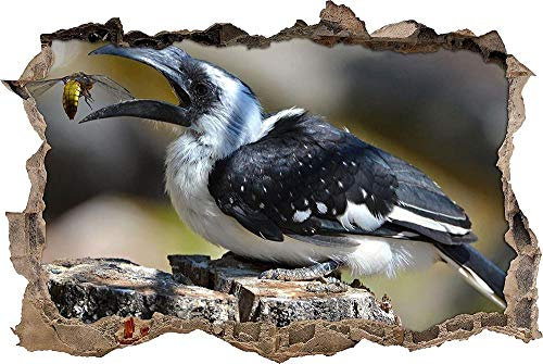 3D-Effekt Wandtattoo Aufkleber Durchbruch selbstklebendes herrliche Decke Toko beim Essen Wandbild Wandsticker Stein Wanddurchbruch Wandaufkleber Tattoo 53x80cm