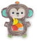 Bright Starts Hungry Monkey Bauchlage Wassermatte, aufblasbares Sensorik Spielzeug für Kleinkinder im Alter von 0-6 Monaten