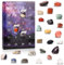 Weihnachts Adventskalender, Edelstein-Adventskalender Heilkristalle Adventskalender 2023 für Mädchen Jungen Kinder Erwachsene Sammlung Countdown für Weihnachtsbegeisterte