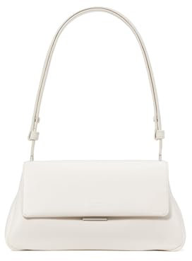 kate spade new york Grace FINE Grain Leather Shoulder Bag, Cream, Cream, Regular